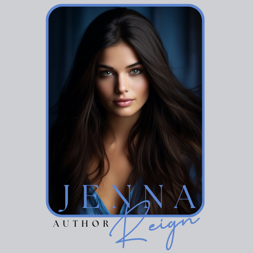 Jenna Reign author portrait with dark flowing hair