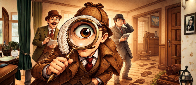 Feather quill bearing down train tracks after a villain with a girl tied to the tracks